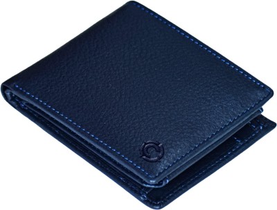 Cotnis Men & Women Casual, Trendy, Formal Blue Genuine Leather Wallet(10 Card Slots)