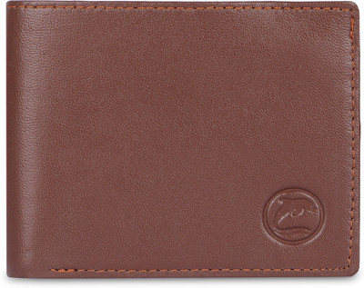 DOLPHIN GLOBAL Men Casual, Formal, Travel Tan Genuine Leather Wallet(6 Card Slots)