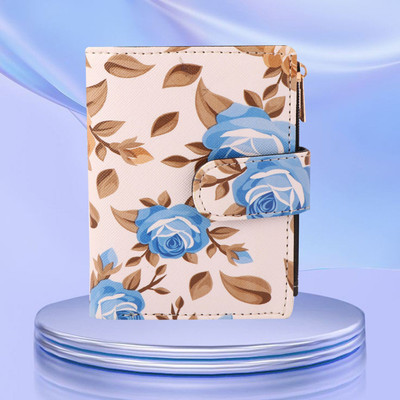 Spyrse Women Casual Blue Artificial Leather Wallet(6 Card Slots)