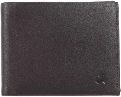 MOCHI Men Brown Genuine Leather Wallet(6 Card Slots)