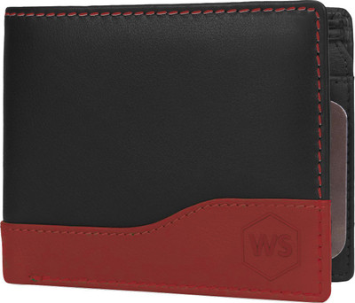 WALLETSTREET Men Casual, Ethnic, Evening/Party, Formal Black Genuine Leather Wallet(6 Card Slots)