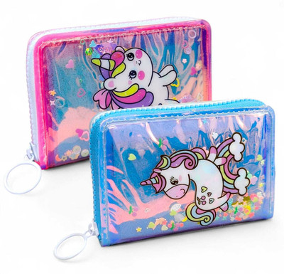 AMANVANI Women Casual Multicolor Genuine Leather Wallet(3 Card Slots, Pack of 2)