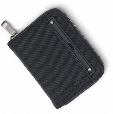 MENSCH Men & Women Casual, Formal, Travel, Trendy Black Artificial Leather Wallet(8 Card Slots)