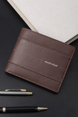 Allen Solly Men Casual Brown Genuine Leather Wallet(1 Card Slot)
