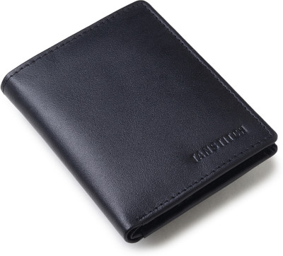 TANSTITCH Men Casual, Evening/Party, Travel, Trendy Black Genuine Leather Wallet(6 Card Slots)