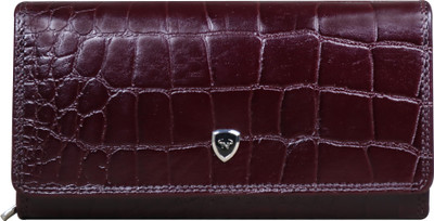 Calfnero Women Brown Genuine Leather Wallet(4 Card Slots)