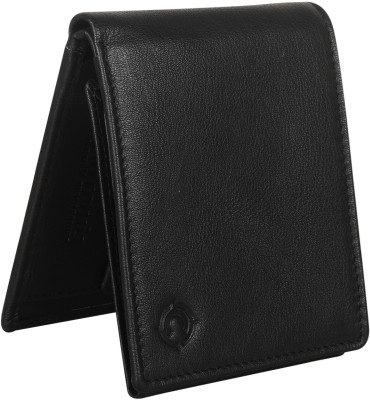 Cotnis Men Trendy, Formal, Travel Black Genuine Leather Wallet(10 Card Slots)