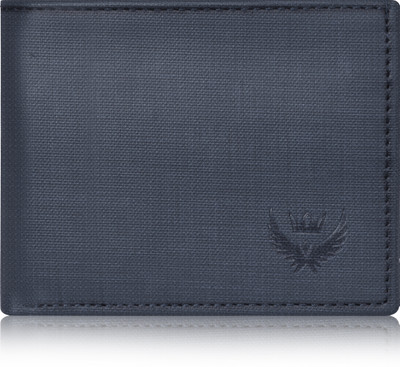 LORENZ Men Casual Blue Artificial Leather Wallet(3 Card Slots)