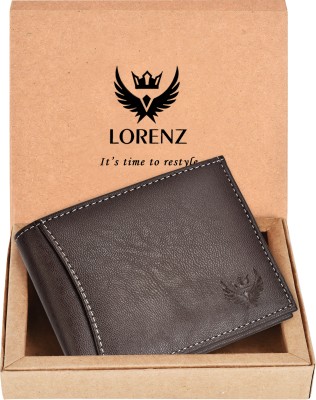 LORENZ Men Casual, Formal Brown Artificial Leather Wallet(3 Card Slots)