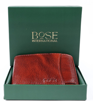 BOSE INTERNATIONAL Men Casual, Trendy, Travel Brown Genuine Leather Wallet(7 Card Slots)