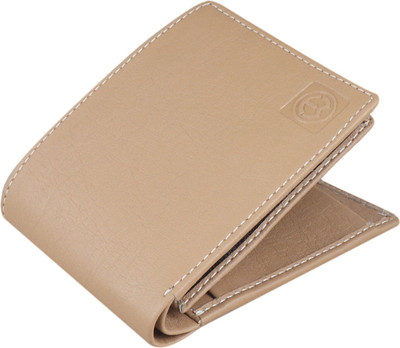TnW Men Beige Artificial Leather Wallet(7 Card Slots)