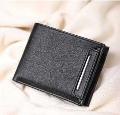 Miswak Royale Men Trendy Black Artificial Leather Wallet(5 Card Slots)
