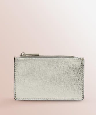 ACCESSORIZE LONDON Women Casual Silver Artificial Leather Card Holder(5 Card Slots)
