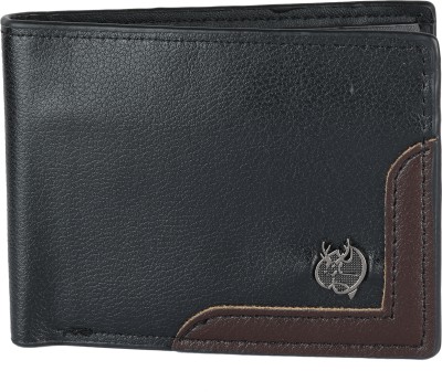 SAZARA Men Casual, Formal, Travel Black Genuine Leather Wallet(4 Card Slots)