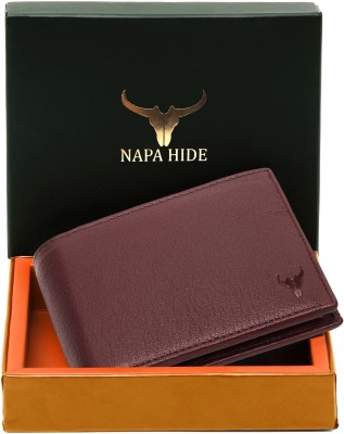 napa hide Men Casual, Formal, Ethnic, Evening/Party, Trendy, Travel Maroon Genuine Leather Wallet