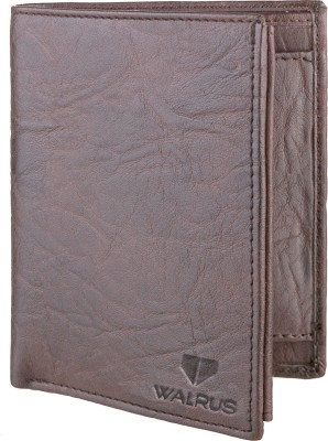 Walrus Men Casual Brown Artificial Leather Wallet(6 Card Slots)