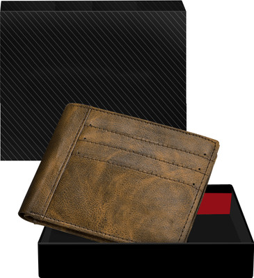 HVH WORLD Men Casual, Evening/Party, Formal Brown Artificial Leather Wallet(6 Card Slots)