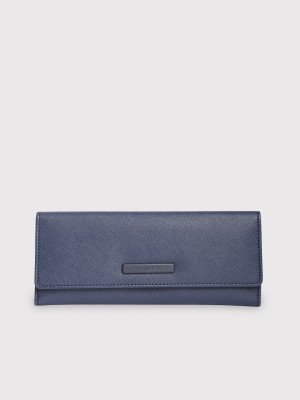 Caprese Women Casual Blue Artificial Leather Wallet(3 Card Slots)