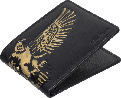 Leder Street Boys Formal, Evening/Party Black Genuine Leather Wallet(8 Card Slots)