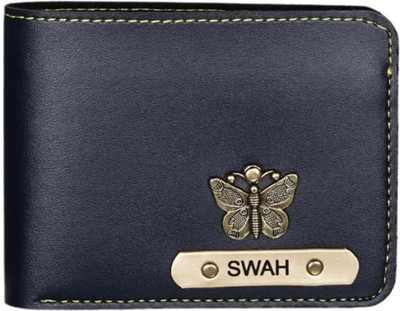 Navya Royal Art Men Casual, Ethnic, Evening/Party, Formal, Travel, Trendy Black Artificial Leather, Genuine Leather Wallet(5 Card Slots)