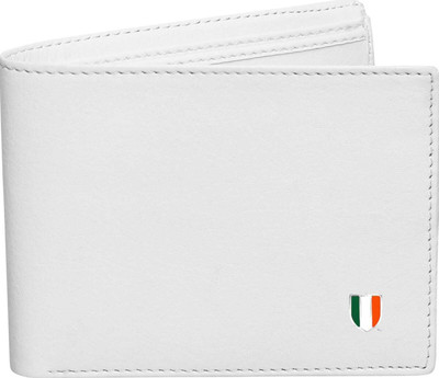 DENNY BLACQ Men White Artificial Leather Wallet(3 Card Slots)