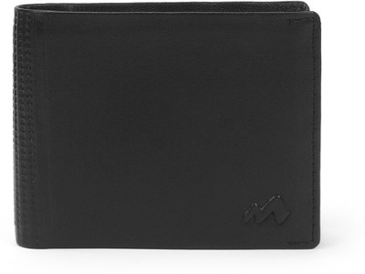 METRO Men Formal Black Artificial Leather Wallet(6 Card Slots)