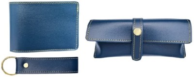 MOREL Men Casual, Ethnic, Travel, Trendy Blue Genuine Leather Document Holder(2 Card Slots)