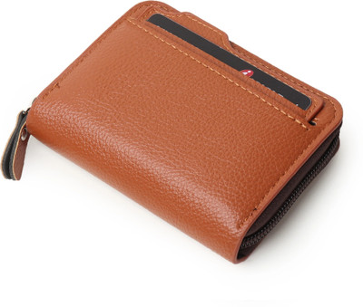 KILLER Men & Women Tan Artificial Leather Card Holder(11 Card Slots)