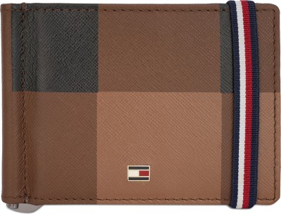 TOMMY HILFIGER Men Casual, Formal Brown Genuine Leather Money Clip(6 Card Slots)