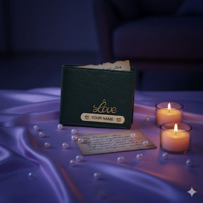 MONISTRY Men Casual, Evening/Party, Ethnic, Formal, Trendy, Travel Green Artificial Leather Wallet(3 Card Slots)