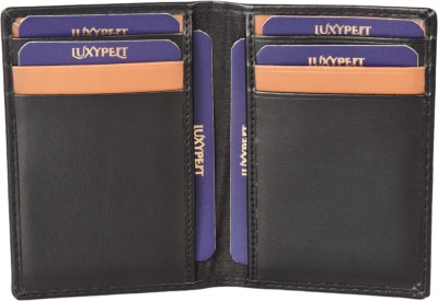 luxypelt Men & Women Travel, Trendy, Evening/Party, Formal Black Artificial Leather Card Holder(9 Card Slots)