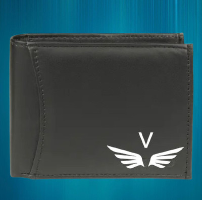 KEYUR Men Casual Black Artificial Leather Wallet(6 Card Slots)