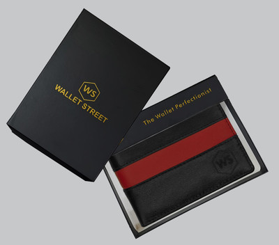 WALLETSTREET Men Casual, Formal, Ethnic, Evening/Party Black Genuine Leather Wallet(5 Card Slots)
