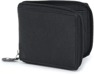 SHRI KHATU SHYAM TRADER Men & Women Casual Black Genuine Leather Wallet(7 Card Slots)