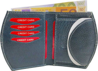 DEZiRE CRAfTS Men Blue Artificial Leather Wallet(9 Card Slots)