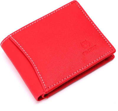 WILD BLISS Men Casual Red Canvas Wallet(5 Card Slots)