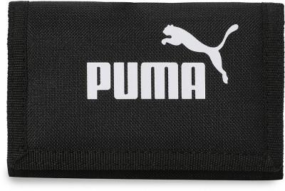 PUMA Men & Women Casual Black Fabric Wallet(4 Card Slots)