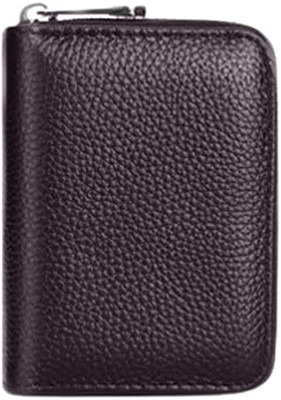 MOMISY Women Travel, Casual, Formal Brown Artificial Leather Card Holder(20 Card Slots)