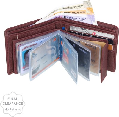 METRONAUT Men Casual Brown Artificial Leather Wallet(8 Card Slots)