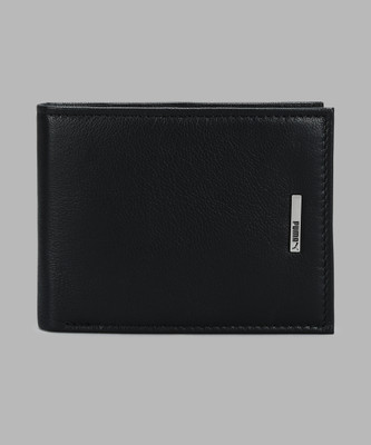 PUMA Men & Women Black Artificial Leather Wallet(4 Card Slots)
