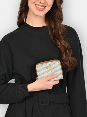 Lavie Luxe Women Casual White Artificial Leather Wallet(2 Card Slots)