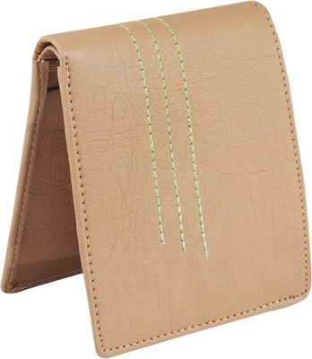 ROCKZONE Men Formal Beige Artificial Leather Wallet(3 Card Slots)