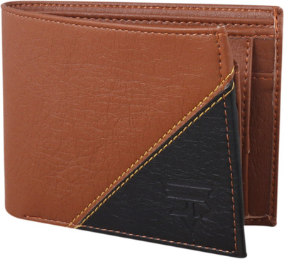 JND Men Casual Tan Artificial Leather Wallet(5 Card Slots)