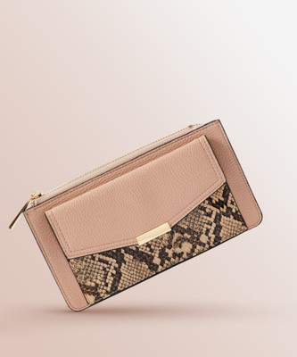 ACCESSORIZE LONDON Women Casual Pink Artificial Leather Wallet