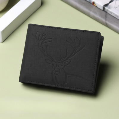 VEMILIO Men Casual, Evening/Party, Formal, Travel, Trendy Black Artificial Leather Wallet(3 Card Slots)