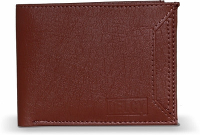 Delcy Men Trendy Tan Artificial Leather Wallet(6 Card Slots)
