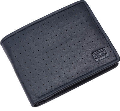 CASSETTE Men Trendy, Casual, Travel Blue Genuine Leather Wallet(6 Card Slots)