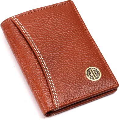 Hammonds Flycatcher Men & Women Trendy, Formal Tan Genuine Leather Card Holder(6 Card Slots)