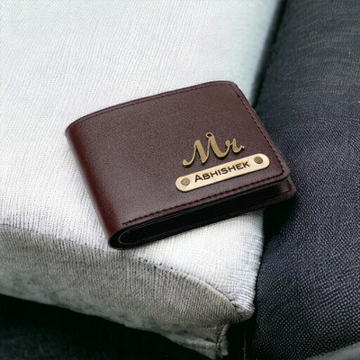 Navya Royal Art Men Casual, Formal, Evening/Party, Formal, Trendy Brown Artificial Leather, Genuine Leather Wallet(3 Card Slots)