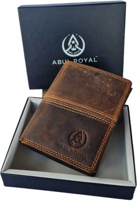 abul royal Men Evening/Party Brown Genuine Leather Wallet(15 Card Slots)